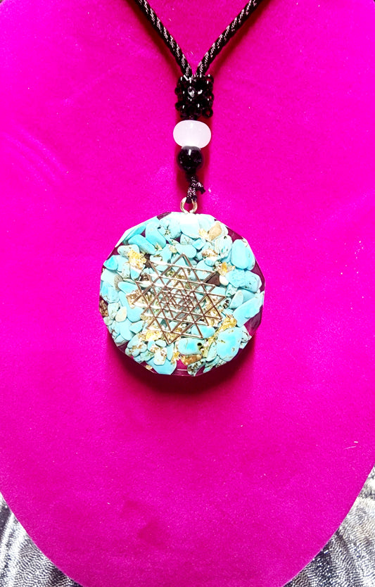 TURQUOISE ORGONE PENDANT