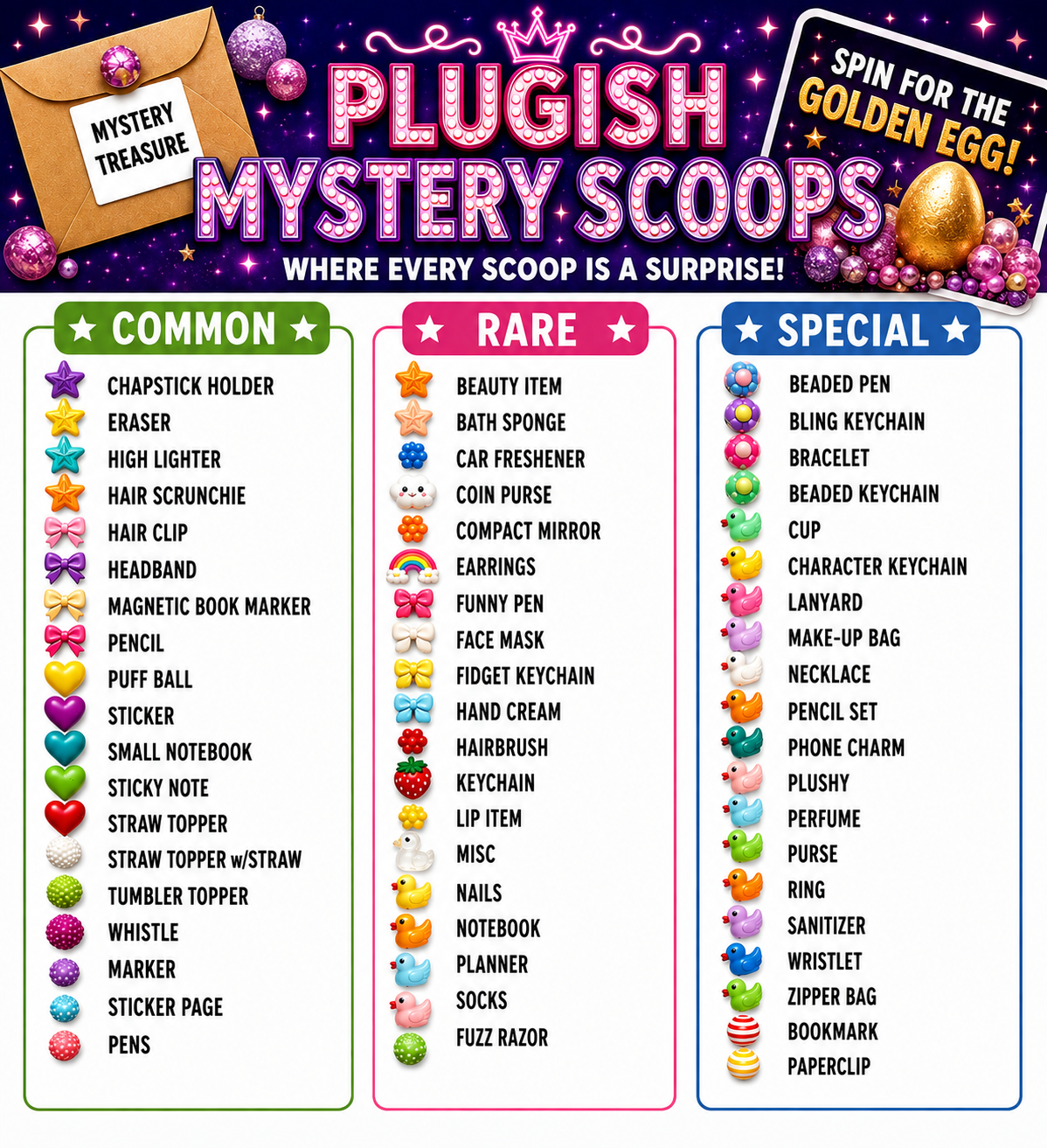 PLUGISH MYSTERY SCOOPS